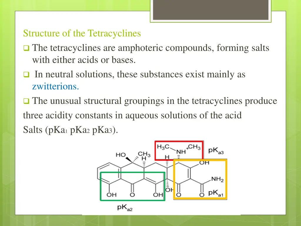 structure of the tetracyclines the tetracyclines