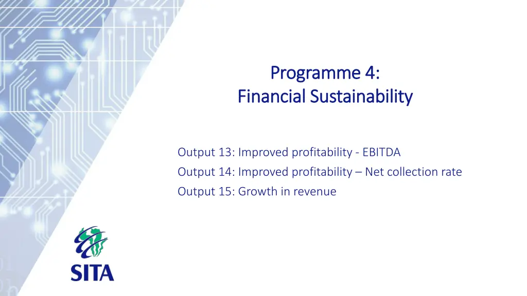 programme 4 programme 4 financial sustainability