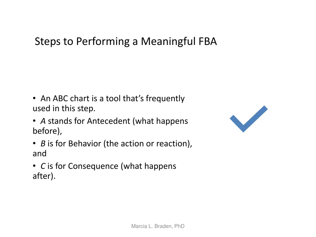 steps to performing a meaningful fba 2