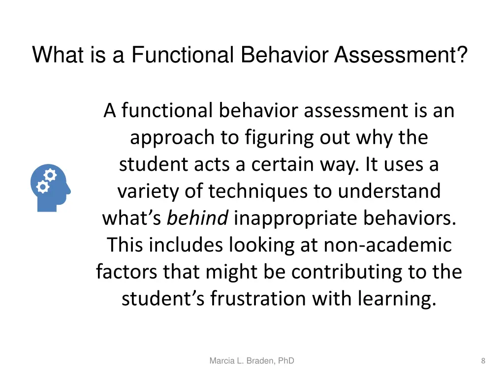 what is a functional behavior assessment