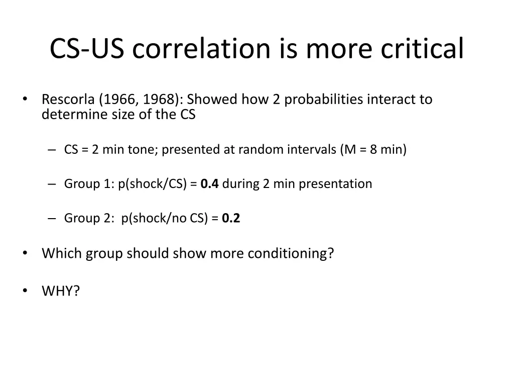 cs us correlation is more critical