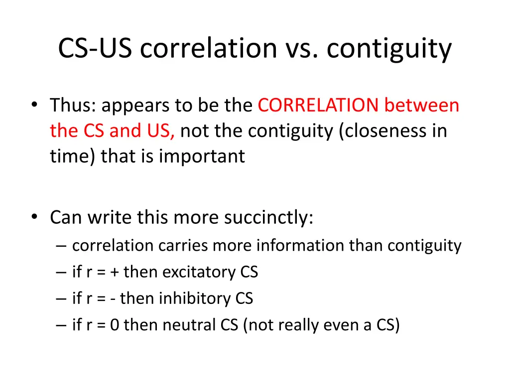 cs us correlation vs contiguity