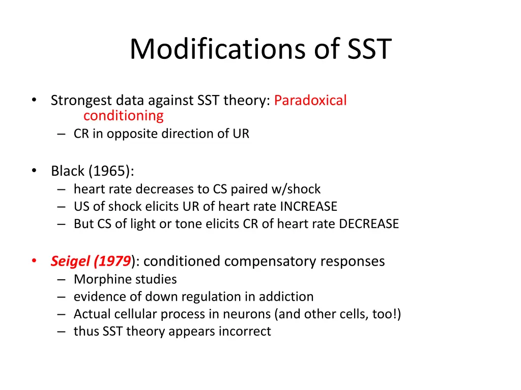 modifications of sst 1