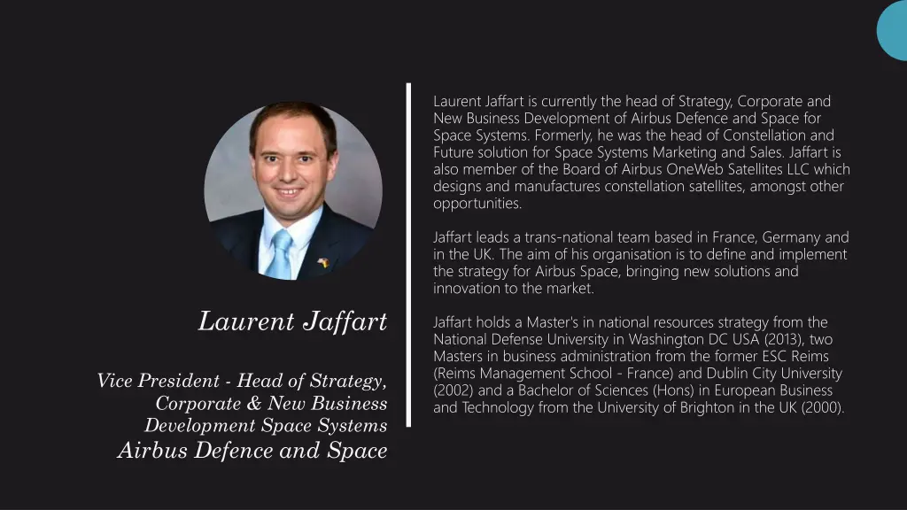 laurent jaffart is currently the head of strategy