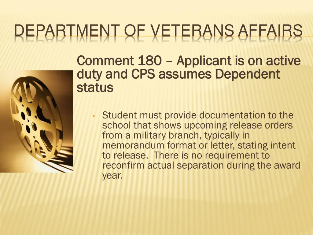 department of veterans affairs