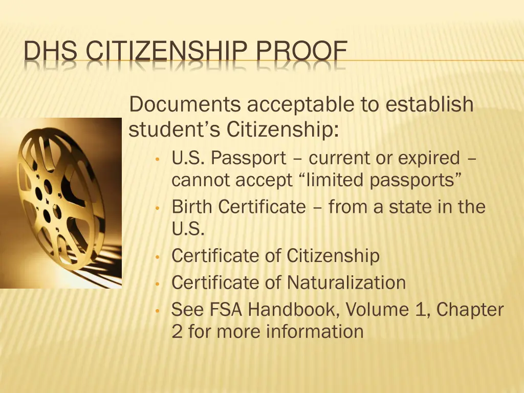 dhs citizenship proof