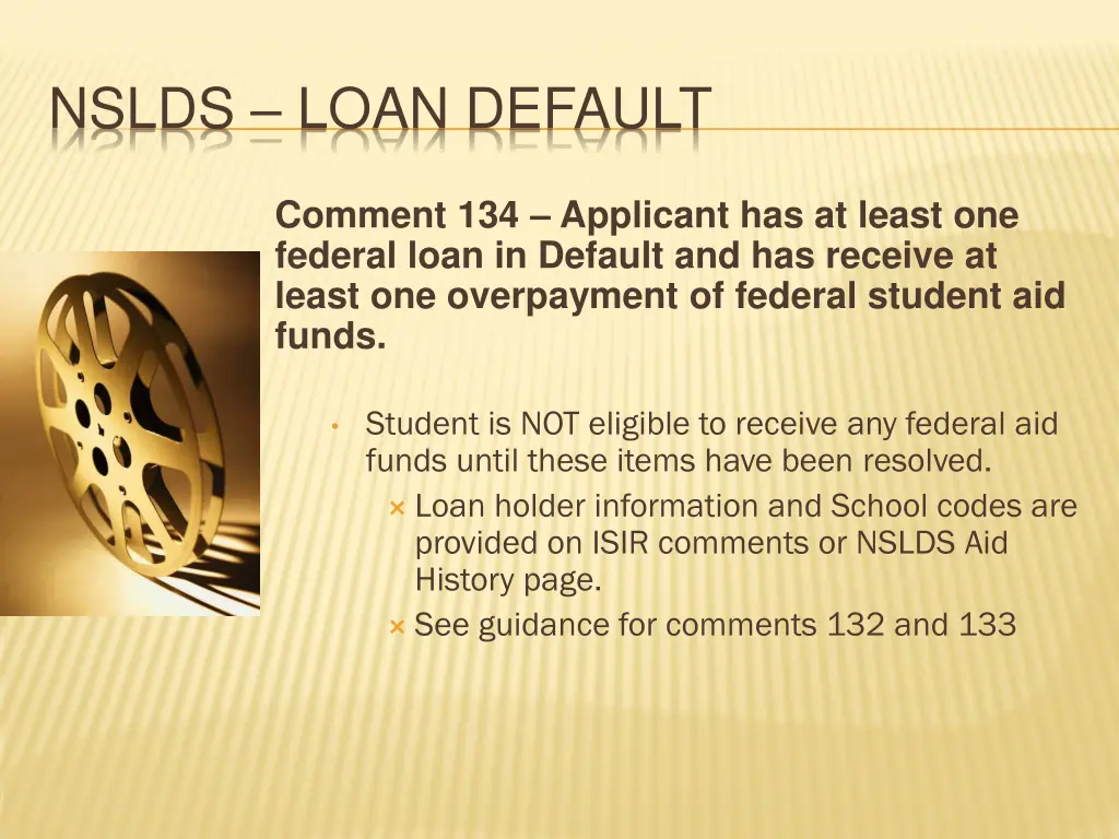 nslds loan default 1