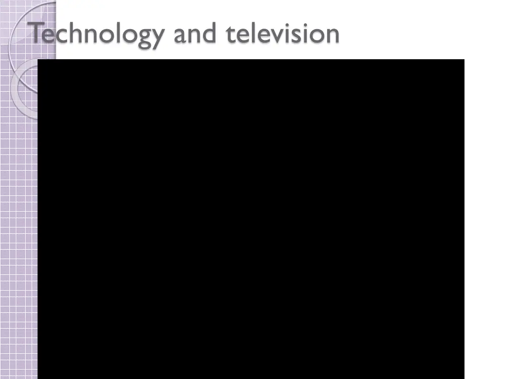 technology and television