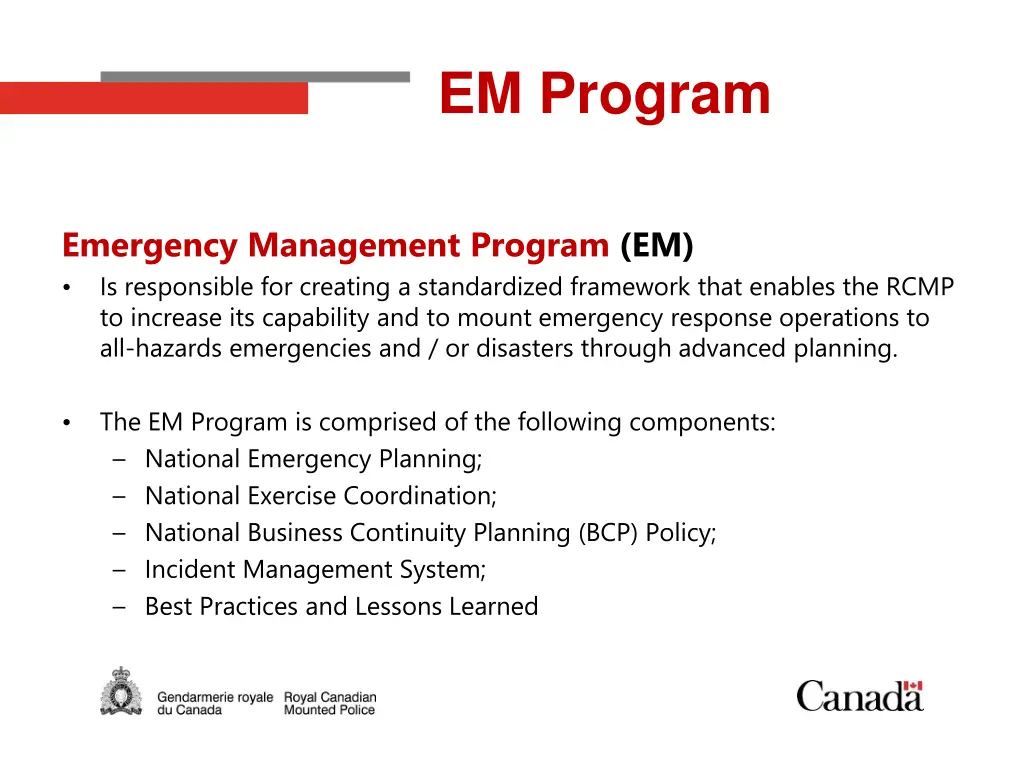 em program