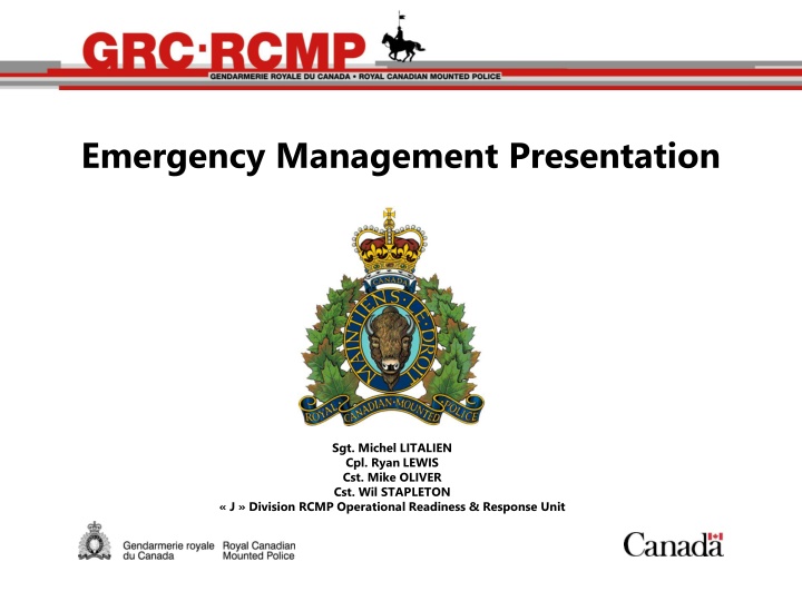 emergency management presentation