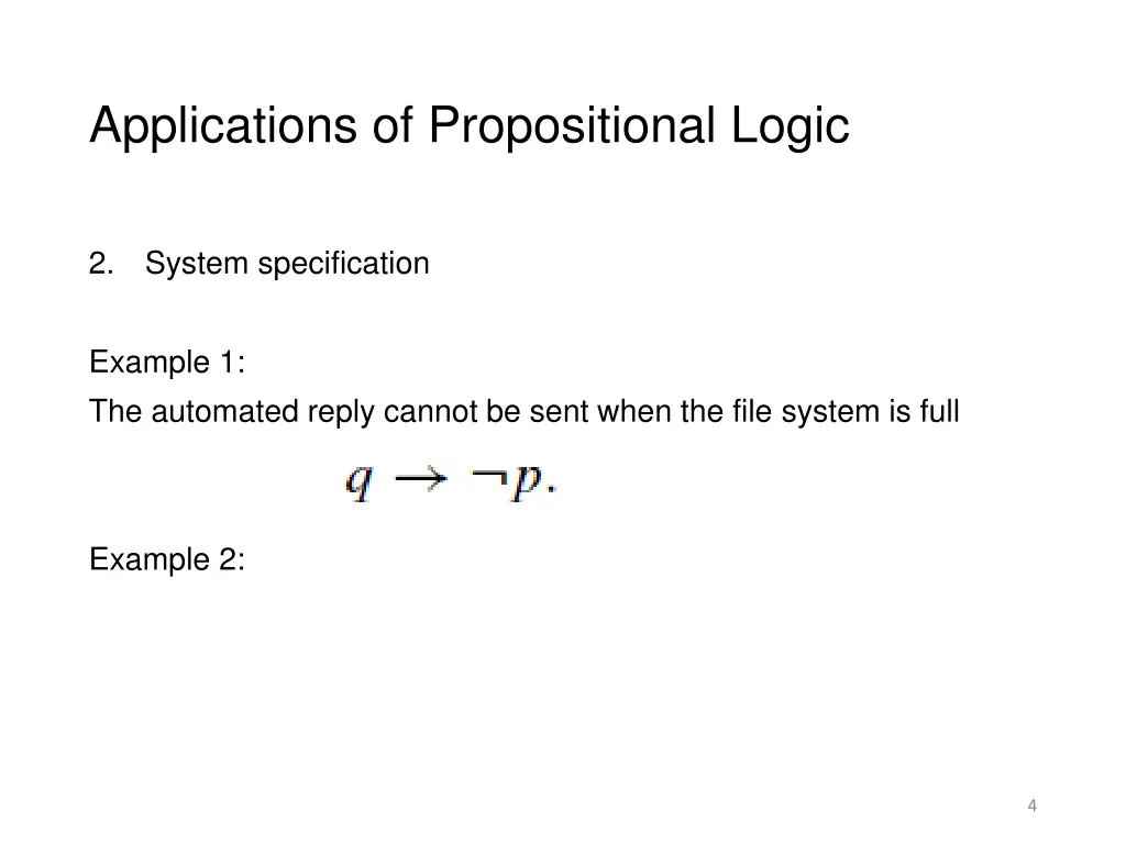 applications of propositional logic 2