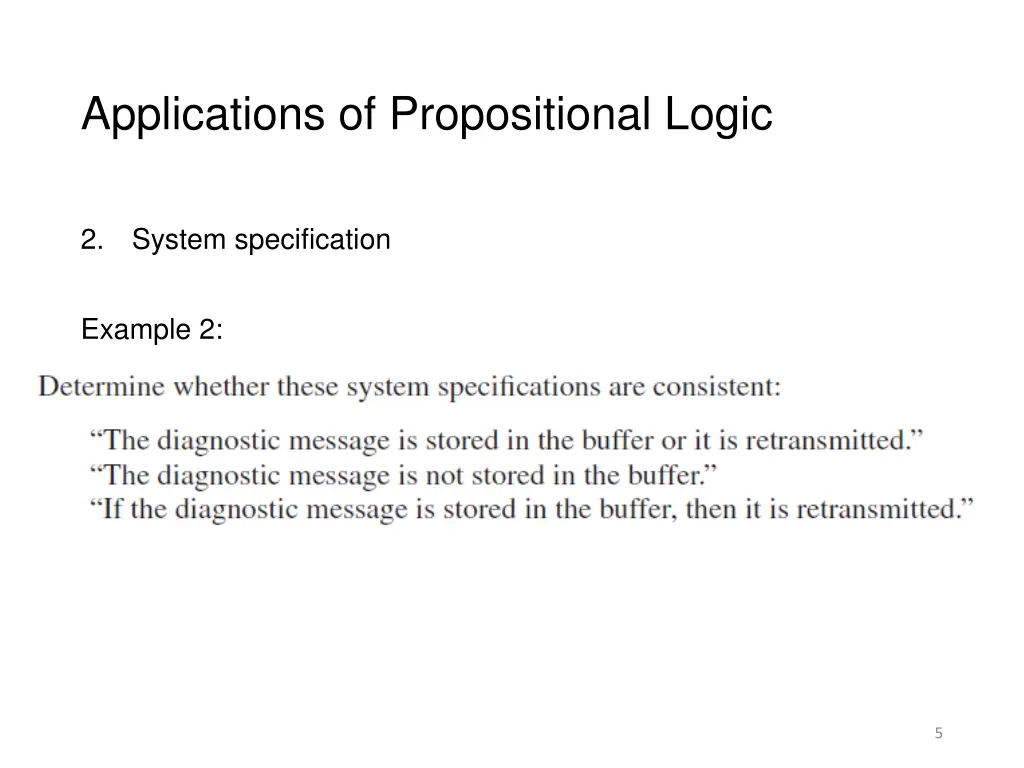 applications of propositional logic 3