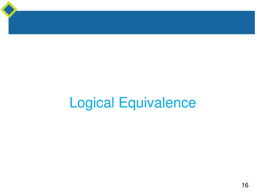 logical equivalence