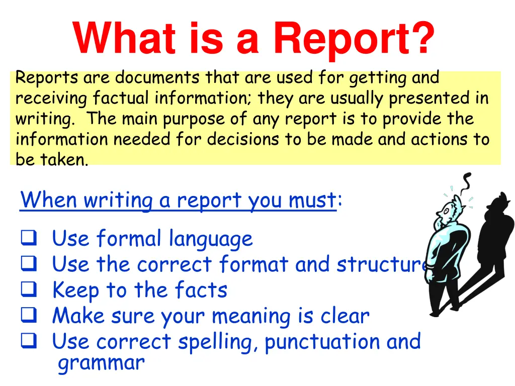 what is a report