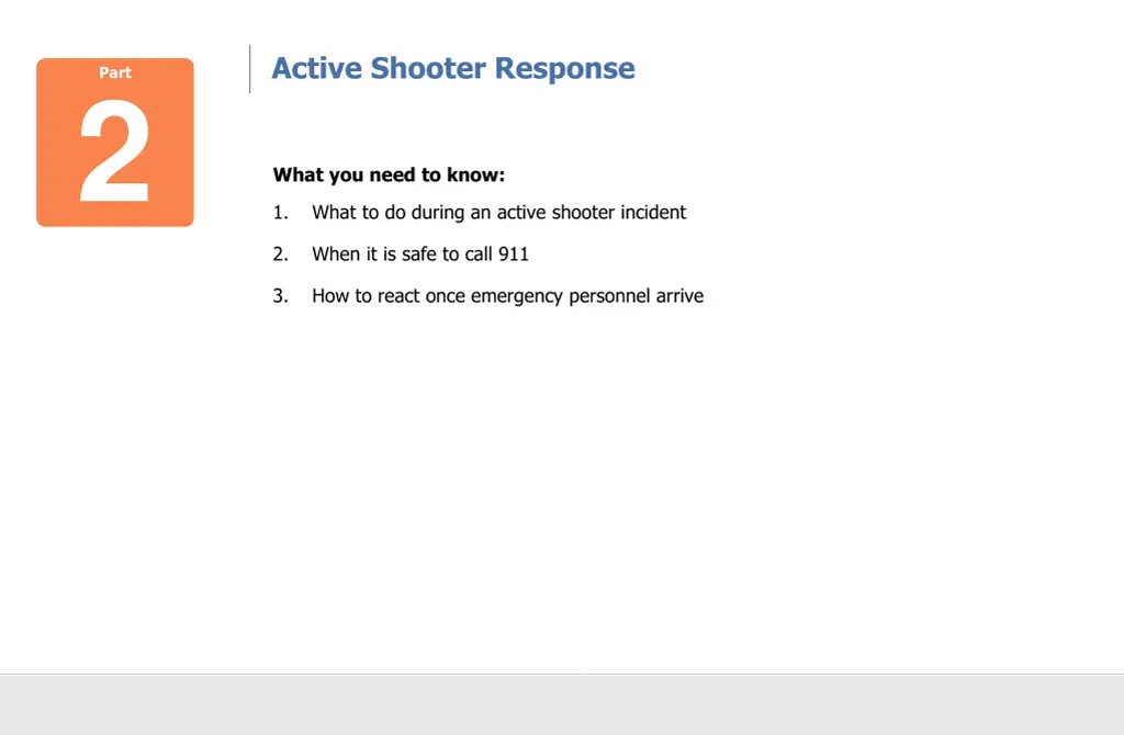 active shooter response