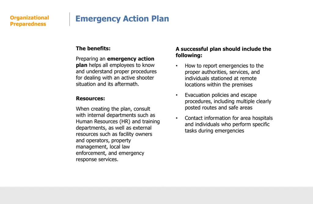 emergency action plan