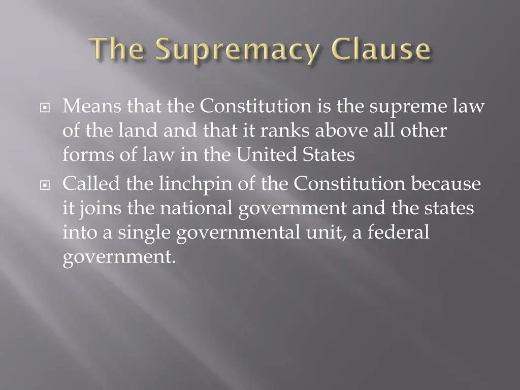 means that the constitution is the supreme