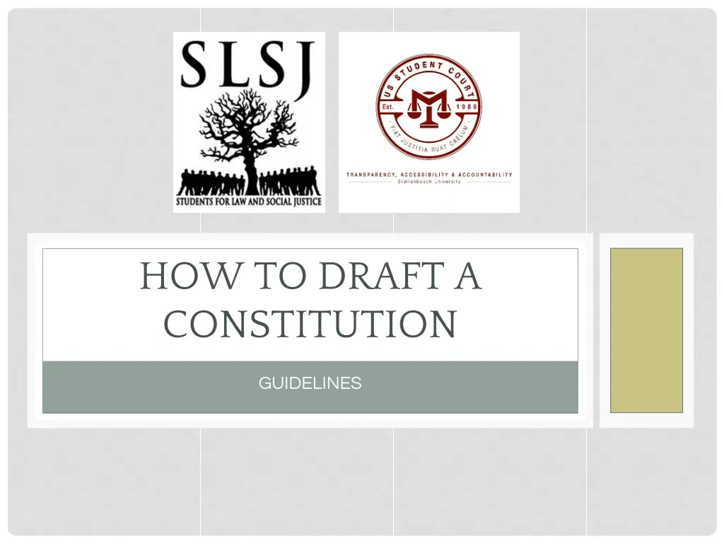 how to draft a constitution