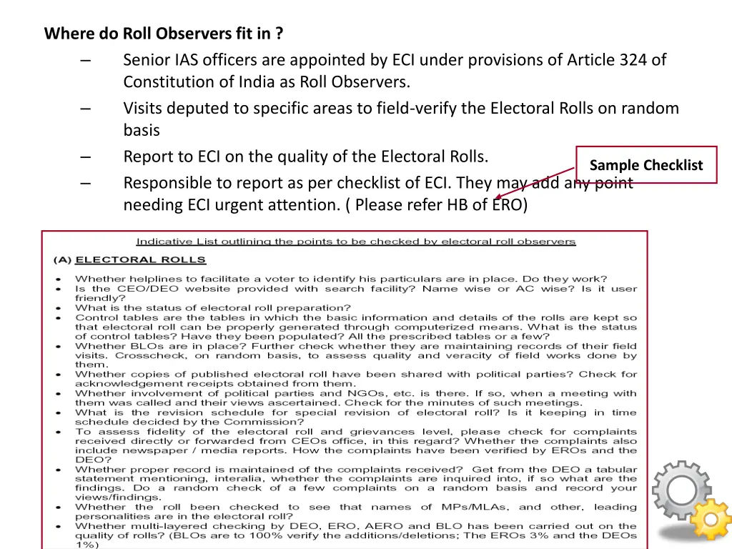 where do roll observers fit in senior