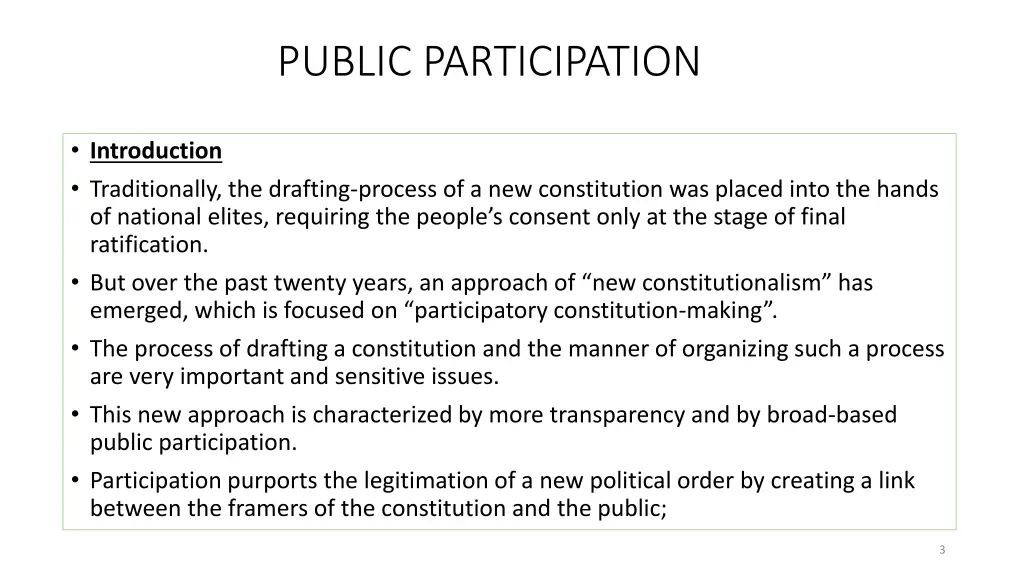 public participation 1