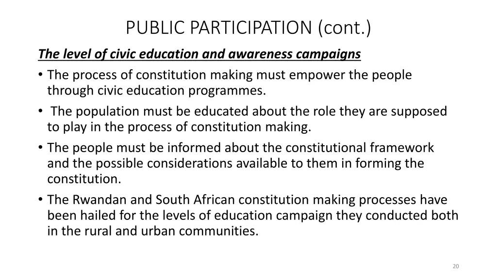 public participation cont 14