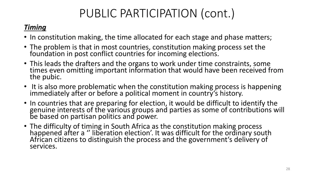 public participation cont 19