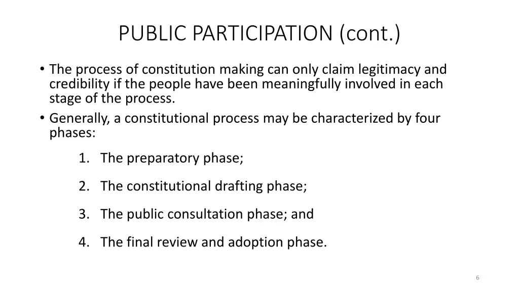 public participation cont 2