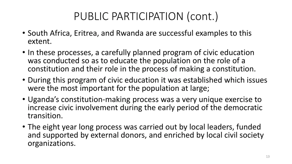 public participation cont 9