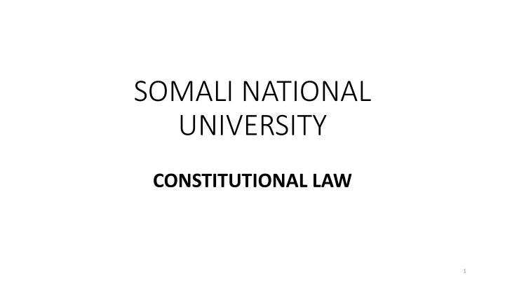 somali national university