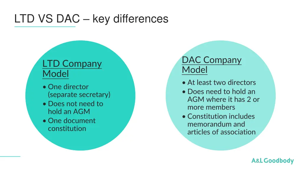 ltd vs dac key differences