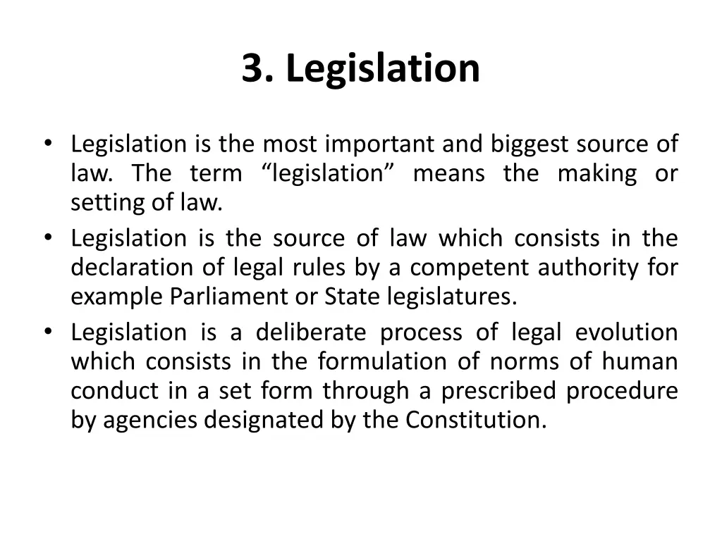 3 legislation