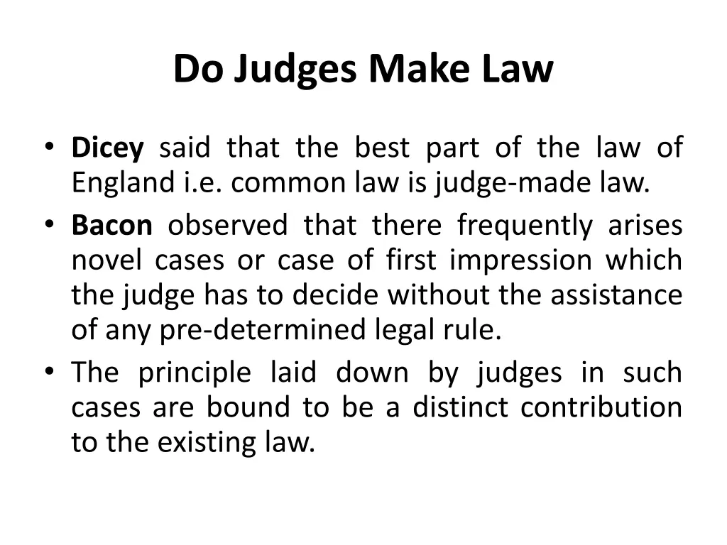 do judges make law 1