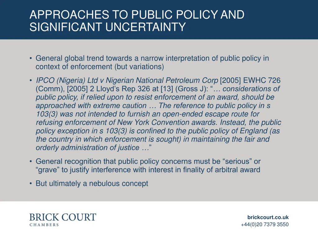 approaches to public policy and significant