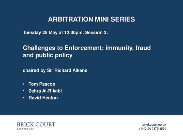 arbitration mini series