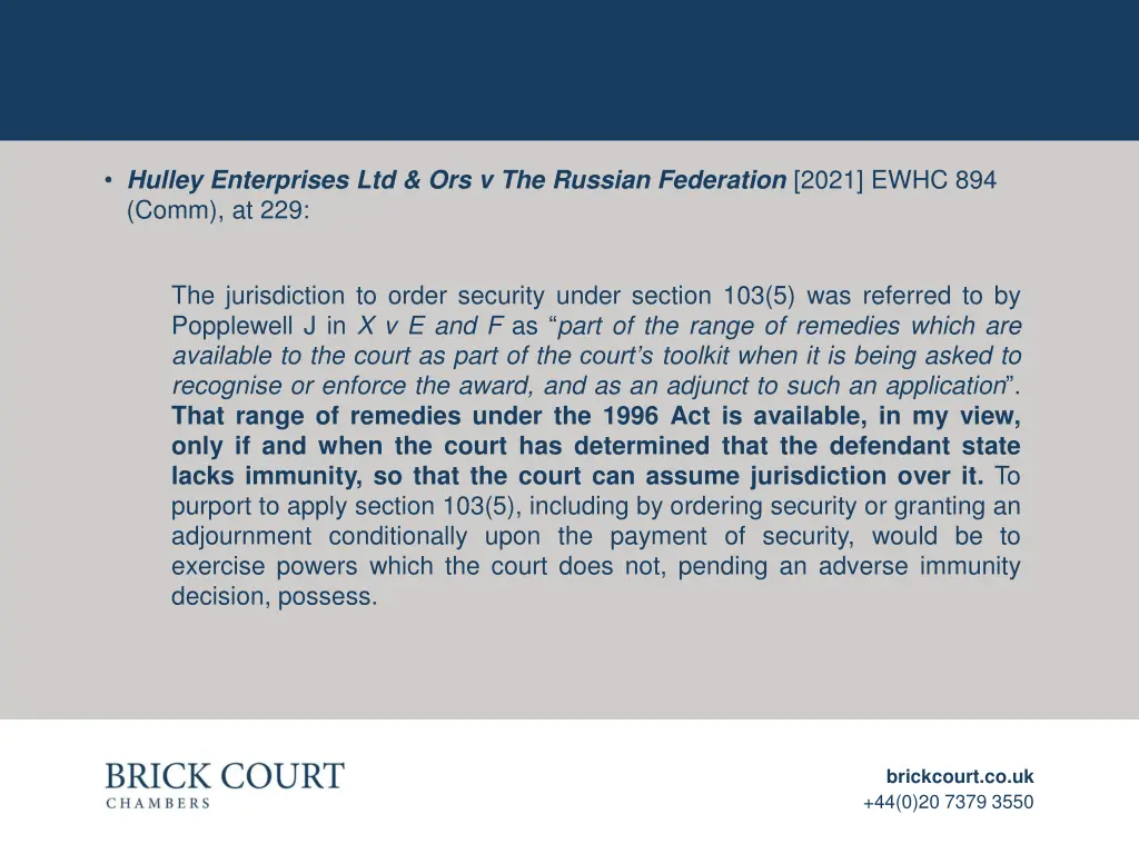 hulley enterprises ltd ors v the russian