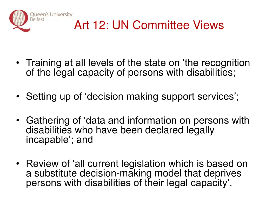 art 12 un committee views