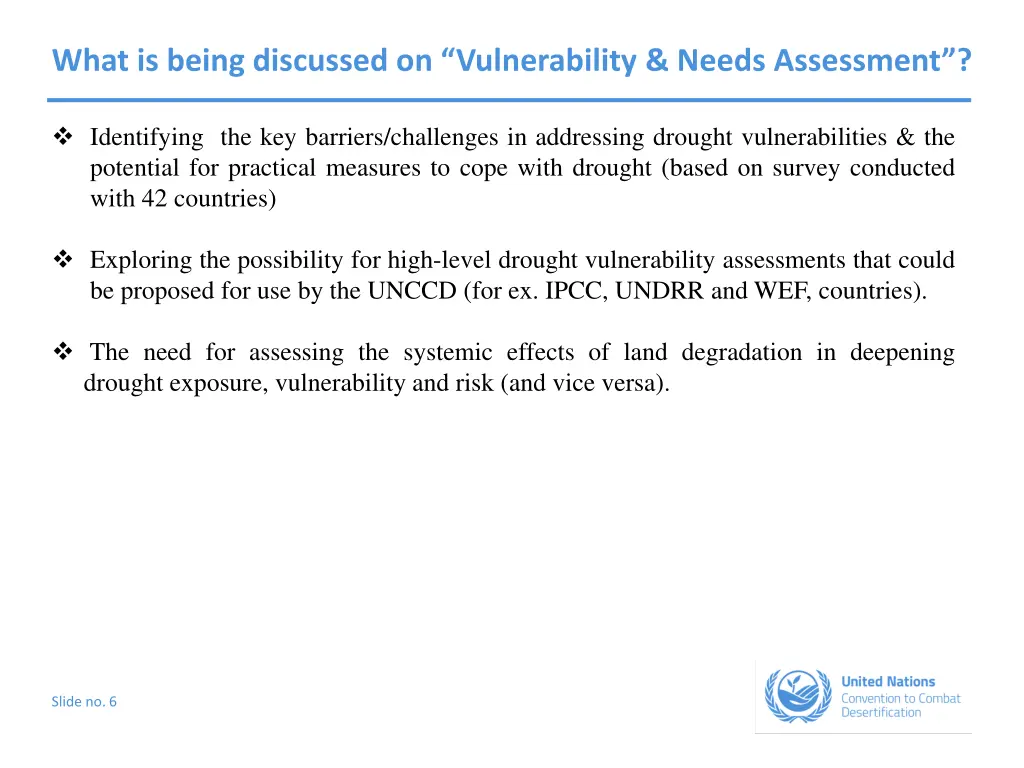 what is being discussed on vulnerability needs