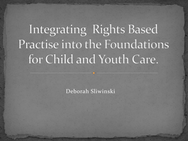 integrating rights based practise into