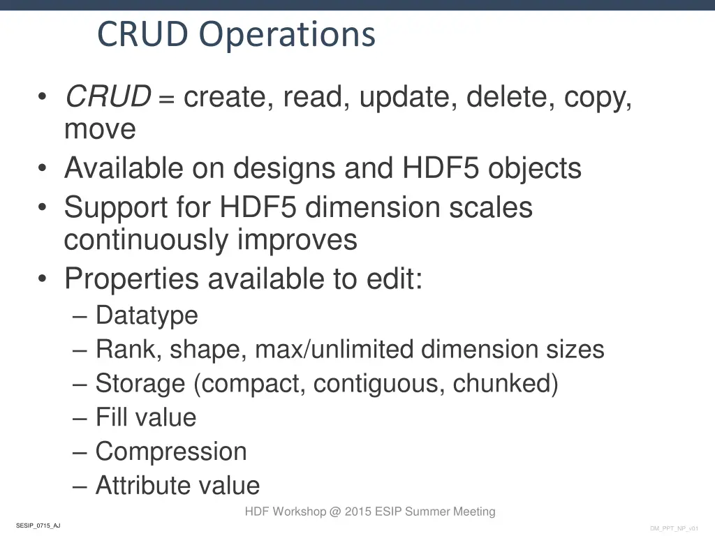 crud operations