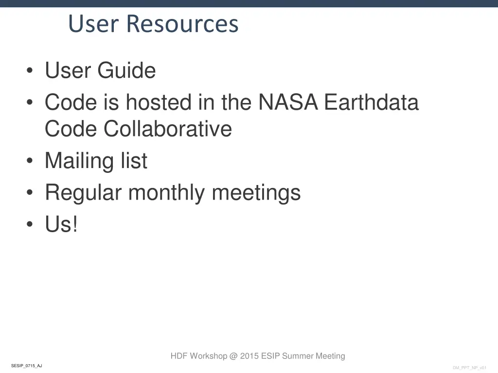 user resources