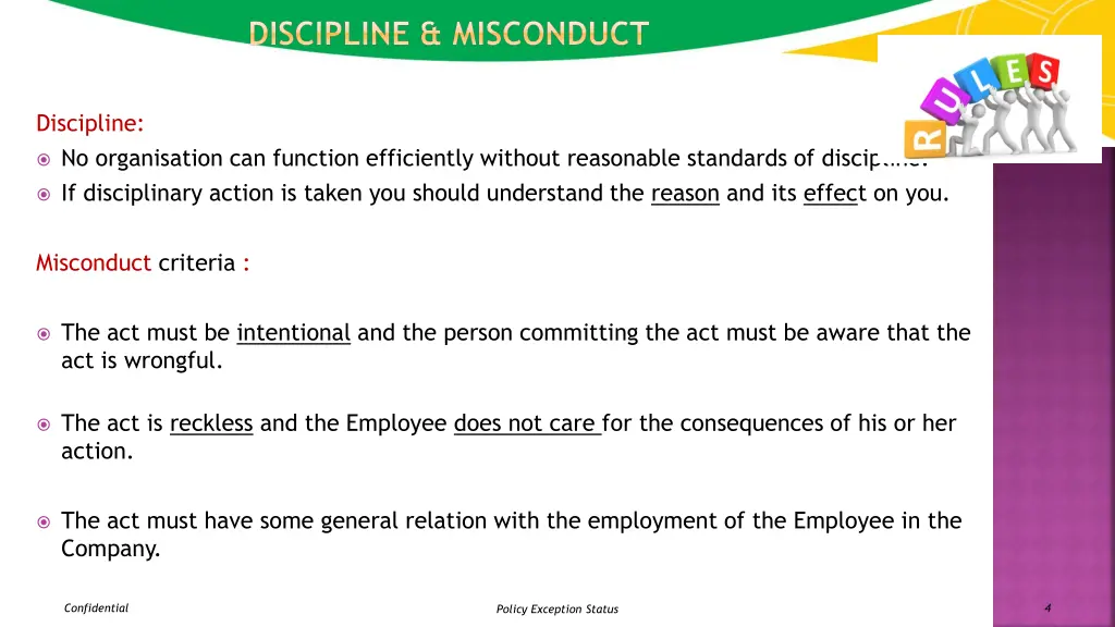 discipline misconduct