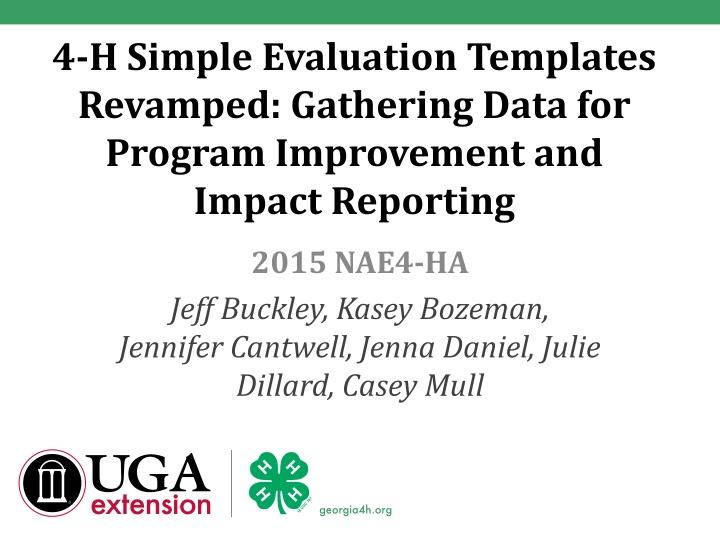 4 h simple evaluation templates revamped