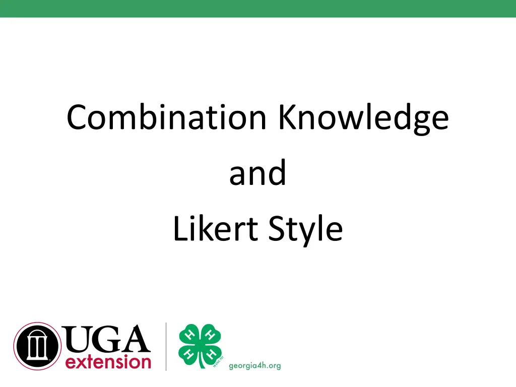 combination knowledge and likert style