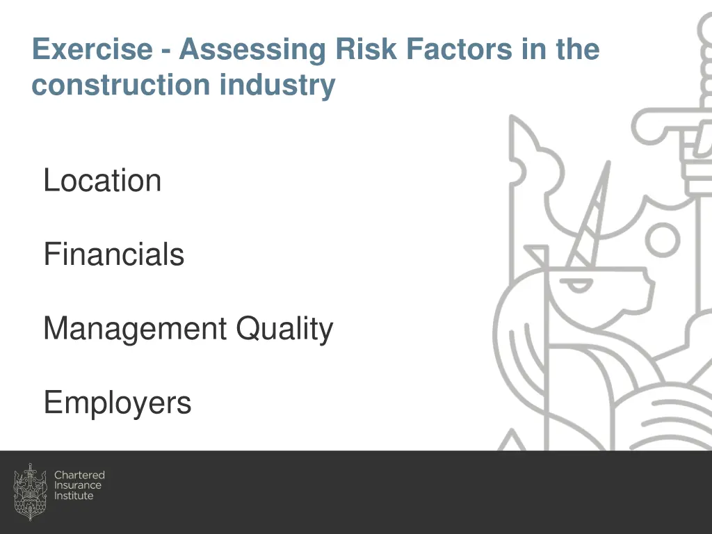 exercise assessing risk factors