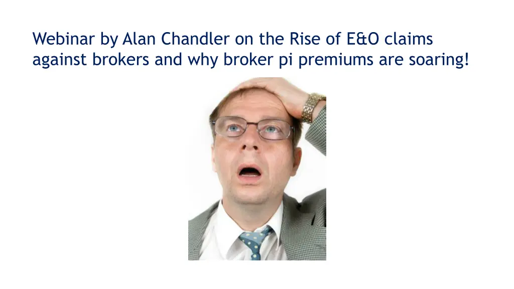 webinar by alan chandler on the rise