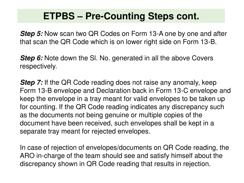 etpbs pre counting steps cont