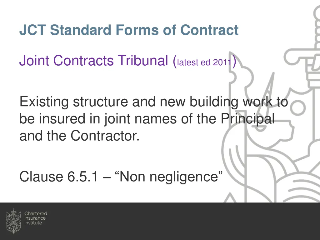 jct standard forms of contract