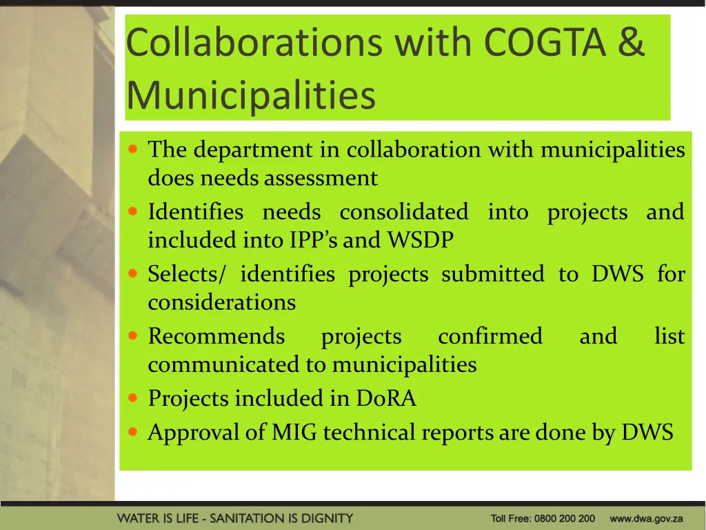 collaborations with cogta municipalities