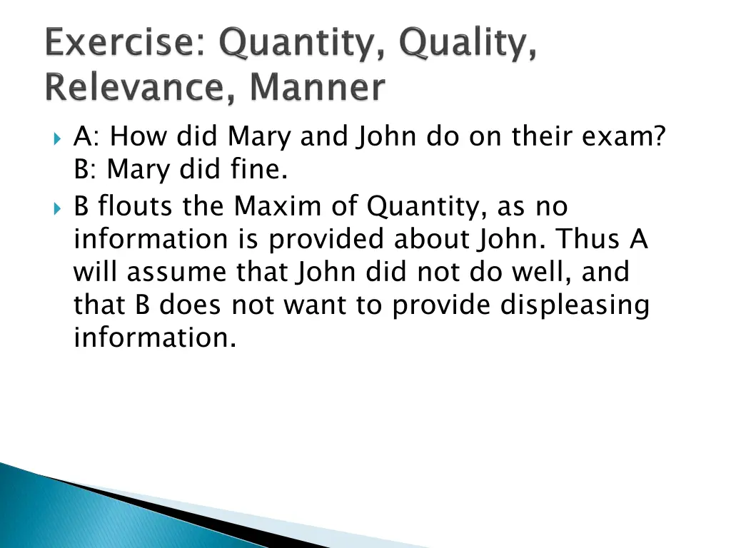 a how did mary and john do on their exam b mary