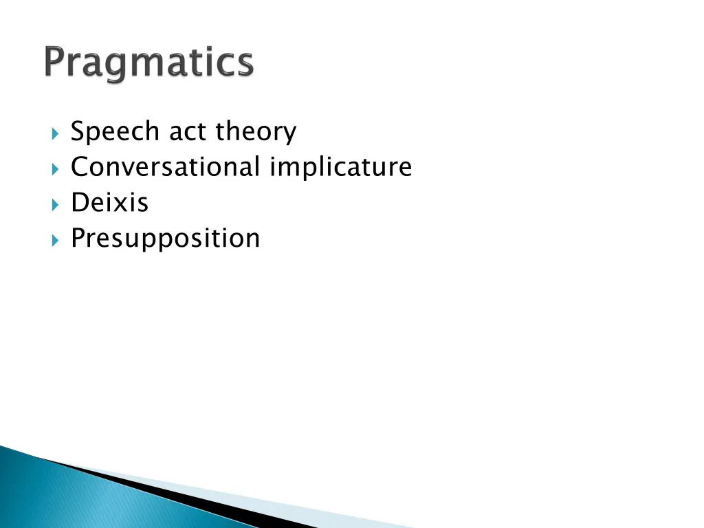 speech act theory conversational implicature